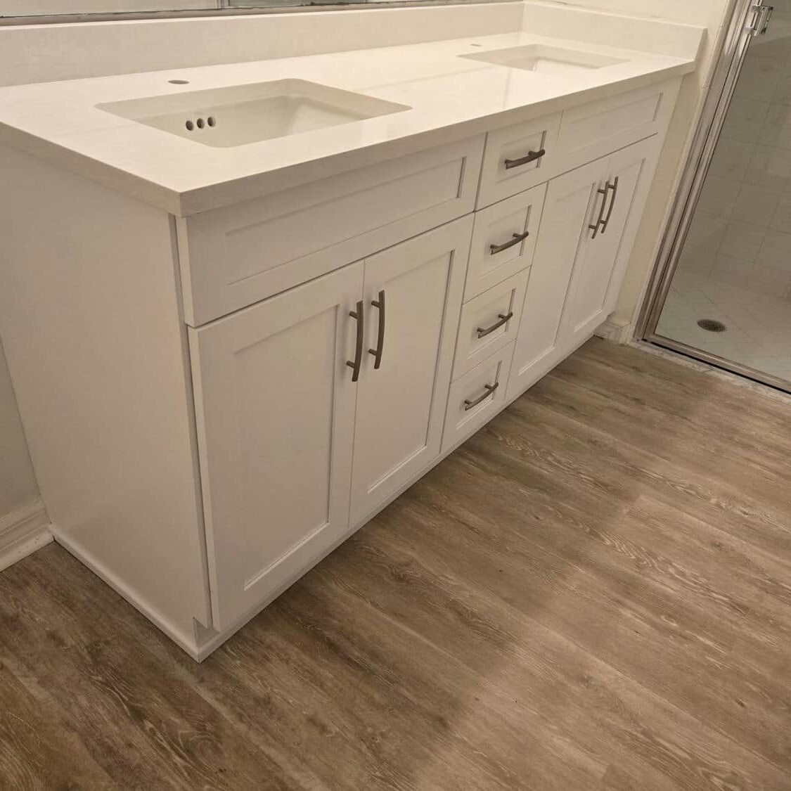 bathroom cabinet upgrade project in Naples