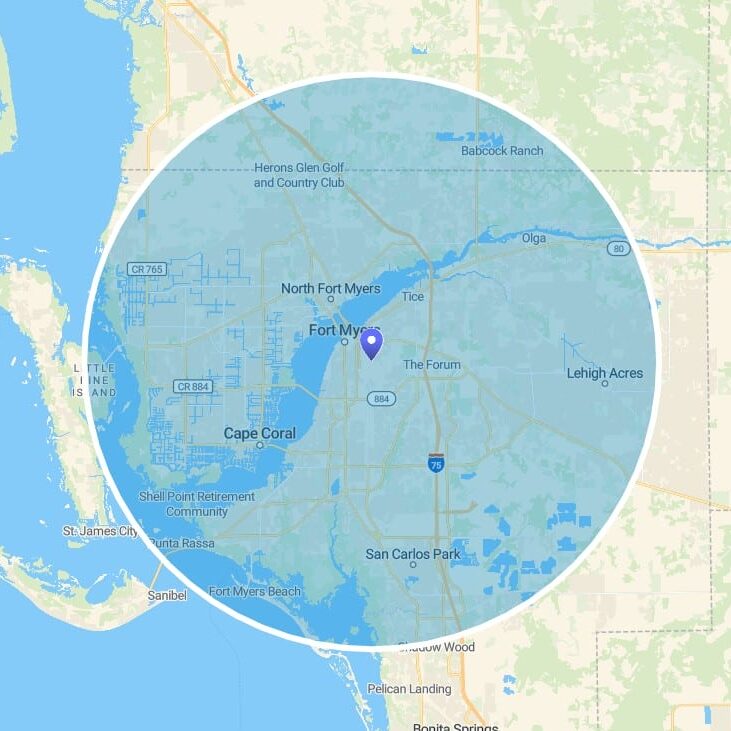 lee county service area map