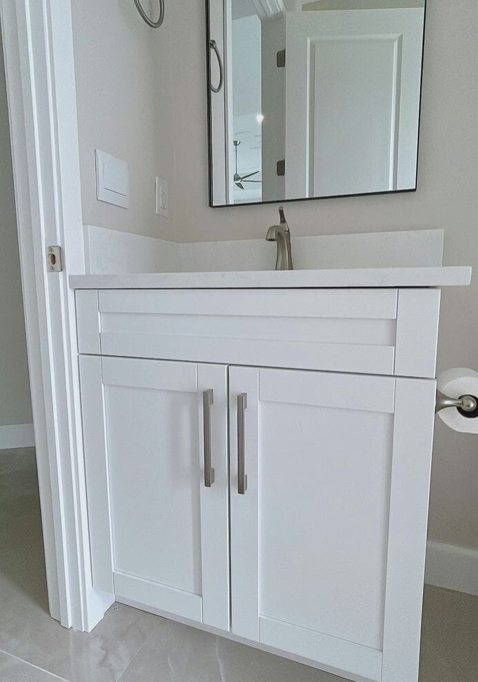 white rta cabinets sink vanity